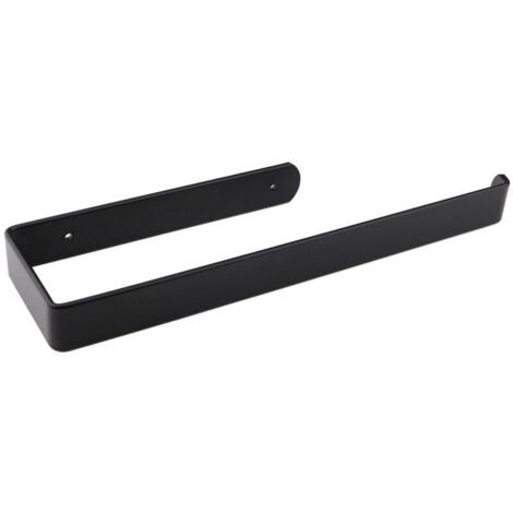 On and Off Porte Sopalin, Porte Rouleau Papier Cuisine, Porte Essuie Tout de Cuisine sous l'armoire, Support Essuie Tout Support Sopalin Pas de Perçage (29.5CM) Noir (1/3)