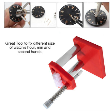 Outil de Réparation de Montre Extracteur de Montre Professionnel Presse à Aiguille de Montre Kits de Réparation de Montre pour Réparer et Assembler