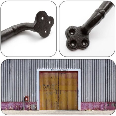Poignee Porte Coulissante, Fonte Poignee de Porte, Poignée de Porte de Grange,poignée meuble cuisine est Utilisé pour les Abris de Porte, Garages, Ar