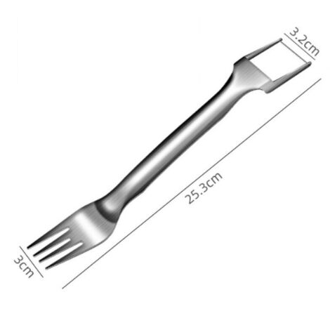 Coupe-pastèques,2 en 1 coupe-fruits à double têtetrancheuse,Trancheuse en Cube de pastèque en Acier Inoxydable,Cutter Pratique Outil de Cuisine pour Découper les Melons (1/3)