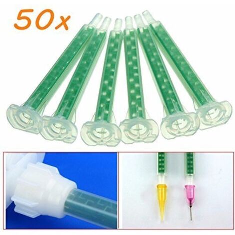 Werse 50Pcs F6-16 Vert Ab Tube De Mélange De Colle Bouche Statique Section 16 Buses (1/3)