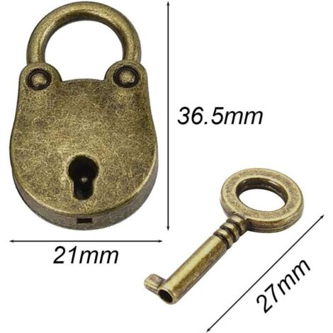 Cadenas Vintage 3 Pièces Mini Cadenas Casiers Cadenas Clé Lot Cadenas Petit Cadenas Mini Cadenas Valise Cadenas à Clé avec Clé Cadenas de Forme d'Ours pour Petits Bagages Casiers