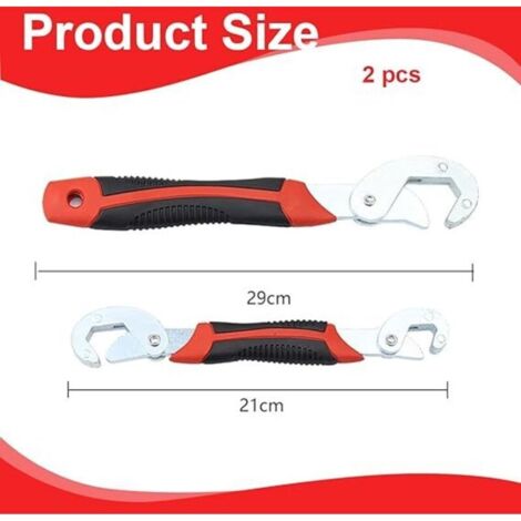 2 Pièces Clés Réglables Serre-Ecrou Multifonctionnelles Kit De Clés Universelles (1/3)