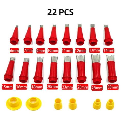 Applicateur de buse de calfeutrage en acier inoxydable, ensemble de 22 pièces, colle de finition de calfeutrage, mastic Silicone, outil de finition, cuisine salle de bains