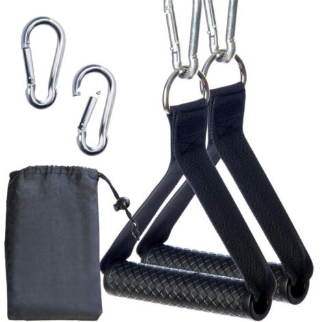 Poignées de poulie pour un entraînement complet Accessoires de poulie pour salle de sport à domicile Poulie et poignées de poulie Idéal pour une utilisation à domicile (1/4)