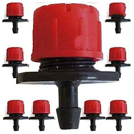 200 x Goutteur Réglable 0 à 70 l/h. Kits de système d'irrigation goutte à goutte Micro Flow Drip Head Irrigation