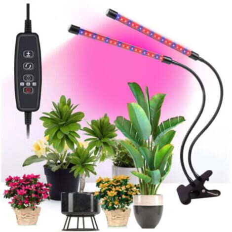 Lampe LED à spectre complet pour croissance et floraison des plantes, réglable avec pince