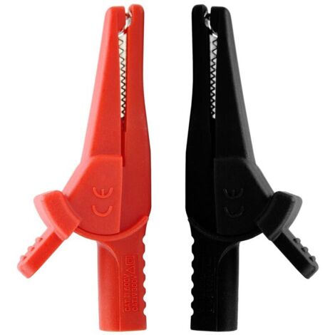 AC285-2 multimeter alligator clips Safety Alligator Clip Compatible with Fluke Phase Rotation Indicator use with TL222 and TL224 Test Leads (AC285-2)