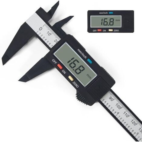 Pieds à Coulisse Numériques, Pieds à Coulisse Numériques Classiques de 150 mm/6" Avec Grand écran LCD, Outils de Mesure électroniques pour Divers Projets Dans la Vie et au Travail