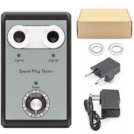 Testeur de bougies d'allumage pour voiture – Outil de diagnostic de saut d'étincelle – 12V 2A – 100-240V – Température de travail -20°C à 60°C – Pour véhicules essence (1/2)