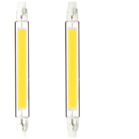 Ampoule LED Crayon R7S 10,5W Équivalent 65W Blanc Chaud Lot de 2 (1/3)