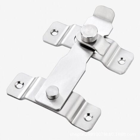 Plus épais Verrou De Porte Slide Serrure De Porte à Loquet à Bascule En Acier Inoxydable Robuste,Verrou Pour Porte Ou Fenêtre(1pcs)