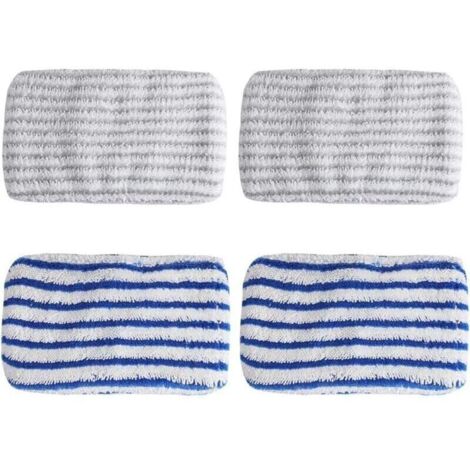 4 chiffons en microfibre de remplacement conçus pour ROWENTA Clean & Steam ZR005801, ZR005804, ZR850002, vadrouille en microfibre, Rowenta Clean & Steam Wipe (1/4)