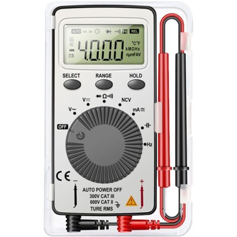 Multimètre numérique 1999 Points, testeur Multiple avec détection de Tension sans Contact, écran LCD, Tests à Plage Automatique pour la Maison (1/4)