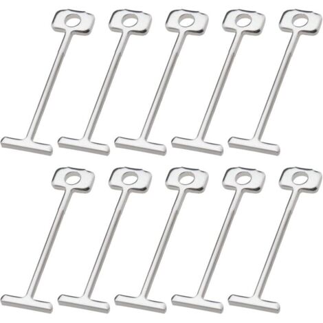 200pcs T-Pins Aiguilles en Acier Remplaçables Système de Nivellement des Carreaux 1.5mm Nivellement des Carreaux Sols Murs Outil de Construction Bâtiments (1/4)