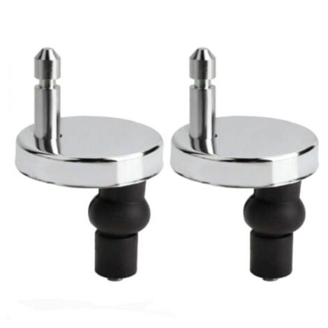 Lot de 2 fixations universelles pour abattant de WC, fixations pour abattant de WC à charnière, fixations pour abattant de WC, adaptées à tous les types de styles de toilettes, faciles à installer (1/4)