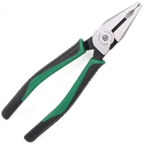 1 pièces Pinces à Long Bec, Pince à Sertir avec longue bouche, Fil de Coupe, Becs long droit, CR-MO pince combinée coupe-fil, pince à dénuder Type américain, outils à main pour électricien, 8 pou (1/4)