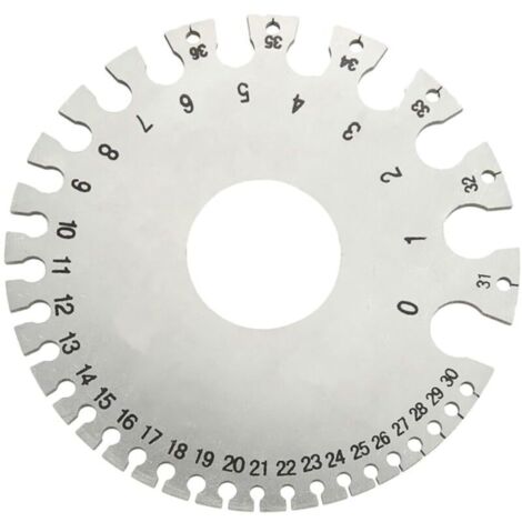 Jauge Épaisseur Câble Électrique Outil Mesure Diamètre Fil Calibre Règle Précision (1/4)
