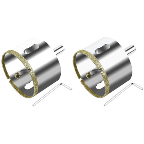 Scie Cloche Diamant 68 mm avec Foret de Guidage pour Carrelage Céramique Marbre Granit et Verre (1/4)