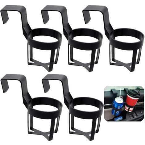 Réglable Pliant Coupe Porte Gobelets Porte-gobelets Automobiles Réglables Voiture Rack Porte-gobelet Voiture Porte-Cannettes Porte-Gobelet Latéral de Siège Auto pour Sodas,Eau,Café(5 Pièces)