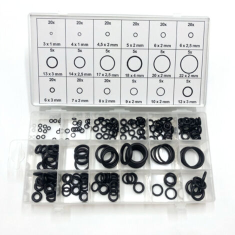 Coffret 225 pcs Circlips D. 2 à 32 mm Fixation Intérieure et Extérieure (1/4)