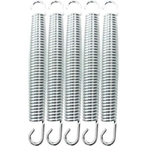 Pièces de rechange pour ressorts de trampoline, ressorts en fer galvanisé durables et antirouille, accessoires pour trampoline 178 mm/7 pouces. (1/4)