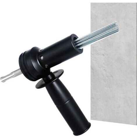 Fraiseuse à broches électrique avec adaptateur robuste à 18 broches pour l'élimination de la rouille sur le béton. Convient pour la construction, le nettoyage, la préparation de carreaux texturés et l (1/4)