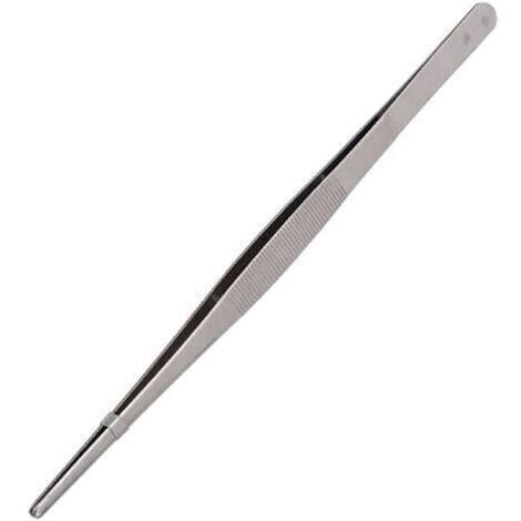 Pince à griller de chef, ensemble de 1 pièce, pince à arêtes de poisson, pince de cuisine de précision en acier inoxydable, 30 cm (1/4)