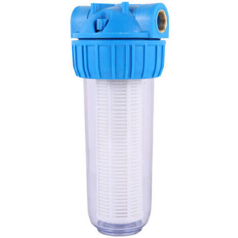 Préfiltre, débit de 5 000 litres/heure, avec support mural et clé de fixation pour filtre de pompe lavable, convient à la filtration des eaux usées. Caractéristiques : 5 000 litres/heure, clé de fixa (1/4)