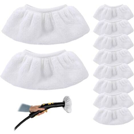 Lot de 30 chiffons de nettoyage en microfibre, housse de rechange pour nettoyeurs vapeur portables, accessoires compatibles avec les nettoyeurs vapeur Kärcher SC1 SC2 SC3 SC4 SC5 SV7. (1/4)