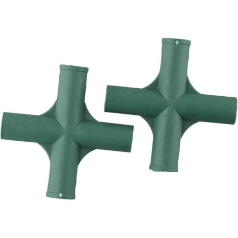 Connecteurs pour cadres de serre de jardin – Diamètre 19 mm – Raccords pour structures végétales – Résistants aux intempéries – Lot de 8 pièces (Modèle n°2)