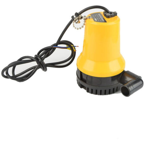 DC 12V Pompe à eau submersible Pompe submersible 50W 4200L / H Pompe à courant continu Pompe à eau sale Longueur de ligne portable pour étang à poissons propre et sale