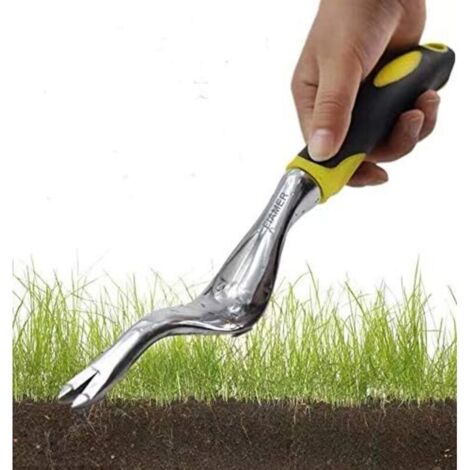 Kit d'outils de Jardinage pour Jardinage en Plein air Motif Fleurs pour enlever Les Mauvaises Herbes 11.8In0.8In Jaune