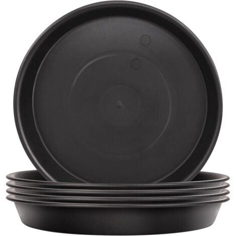 Lot de 5 Soucoupes pour Plantes, Soucoupes pour Pots de Fleurs pour Plantes, Plateaux de Planteur pour Intérieur, Extérieur, Jardin - 14cm