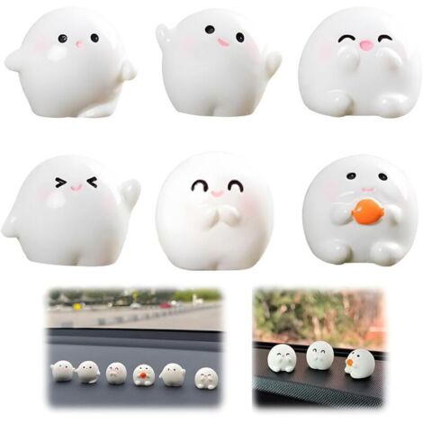 Lot de 6 Accessoires de Voiture Mignon Anime pour Tableau de Bord Rétroviseur et Tableau de Bord Décoration Décoration Amusante pour Rétroviseur de Voiture (1/4)