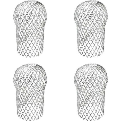 4 pièces Filtre Gouttiere, Crapaudine de Gouttière Galvanisée, Alliage D'aluminium