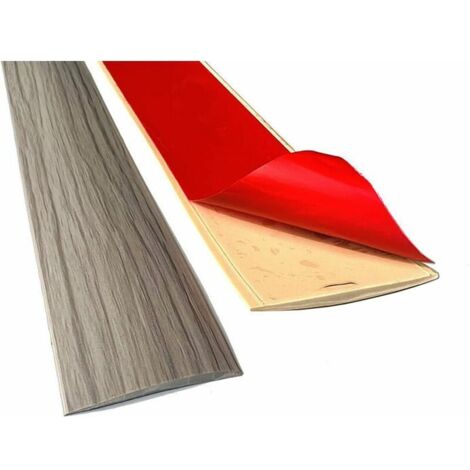 Profilés de transition en vinyle autocollant 2m – Largeur 5cm – Pour sols stratifiés et bois – Installation facile avec adhésif double face