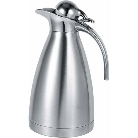 Fiole Thermos, Cafetière en Acier Inoxydable Double Paroi Isolée sous Vide Thermos Flacon Thermos Chaud pour Café, Eau Chaude, Thé(2L-B-RED-B)
