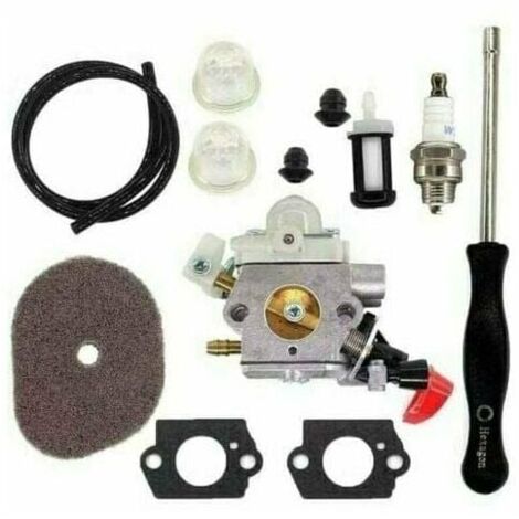 GABRIELLE Carburateur avec Filtre à air pour Stihl FS40 FS50 FS56 FS70 FS70C FC70 FC56 FS56C HT56 HT56C KN56 KM56 KM56C Tondeuse Pièces 4144 120 0608 41441200608 C1M-s267A (1/5)