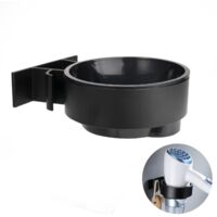 No Drilling Hair Dryer Holder Stand Hair Dryer Holder for Bathroom Bedroom Balcony Black