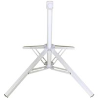 Folding Iron Patio Umbrella Stand - 4 Leg Collapsible Umbrella Stand - Sturdy and Portable - Steel Base for 80 x 50cm Umbrellas