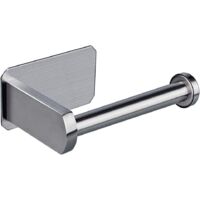 Self Adhesive Toilet Paper Holder, No Drilling Toilet Paper Holder Self Adhesive Paper Holder Stainless Steel Toilet Paper Holder (Silver)