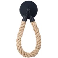 Rope Toilet Paper Holder Wall Mounted Toilet Roll Holder Towel Rack with Screws for Bathroom and Kitchen