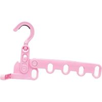 1 Foldable Non-Slip Clothes Drying Rack with 5 Holes for Laundry Room, Bathroom, Bedroom (Pink)