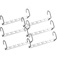 Metal Hangers Clothes Organizer Wardrobe Space Saver and Organization Hooks (6 Pack)