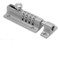 4 Digit Combination Lock - Combination Lock Bolt Combination Lock - White