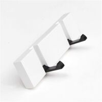Coat Racks Wall Coat Rack Wall Hooks for Clothes Bamboo Single Hook Foldable Clothes Hook Behind the Door Creative Wall Decoration Coat Rack Hooks for Wall,White-2hooks