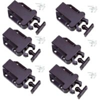 6 Pack Touch Release Closet Latches - Non-Magnetic Drawer Latches