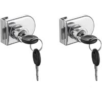 Security Latches,Cabinet Lock,Glass Door Lock,Latch Glass Screen,Glass Door Cabinet Showcase For 5-8mm Glass Door Without Drilling
