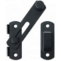Door Lock Door Hasp Door Lock Window Lock Shed Lock Sliding Door Latch Sliding Bolt (Black)